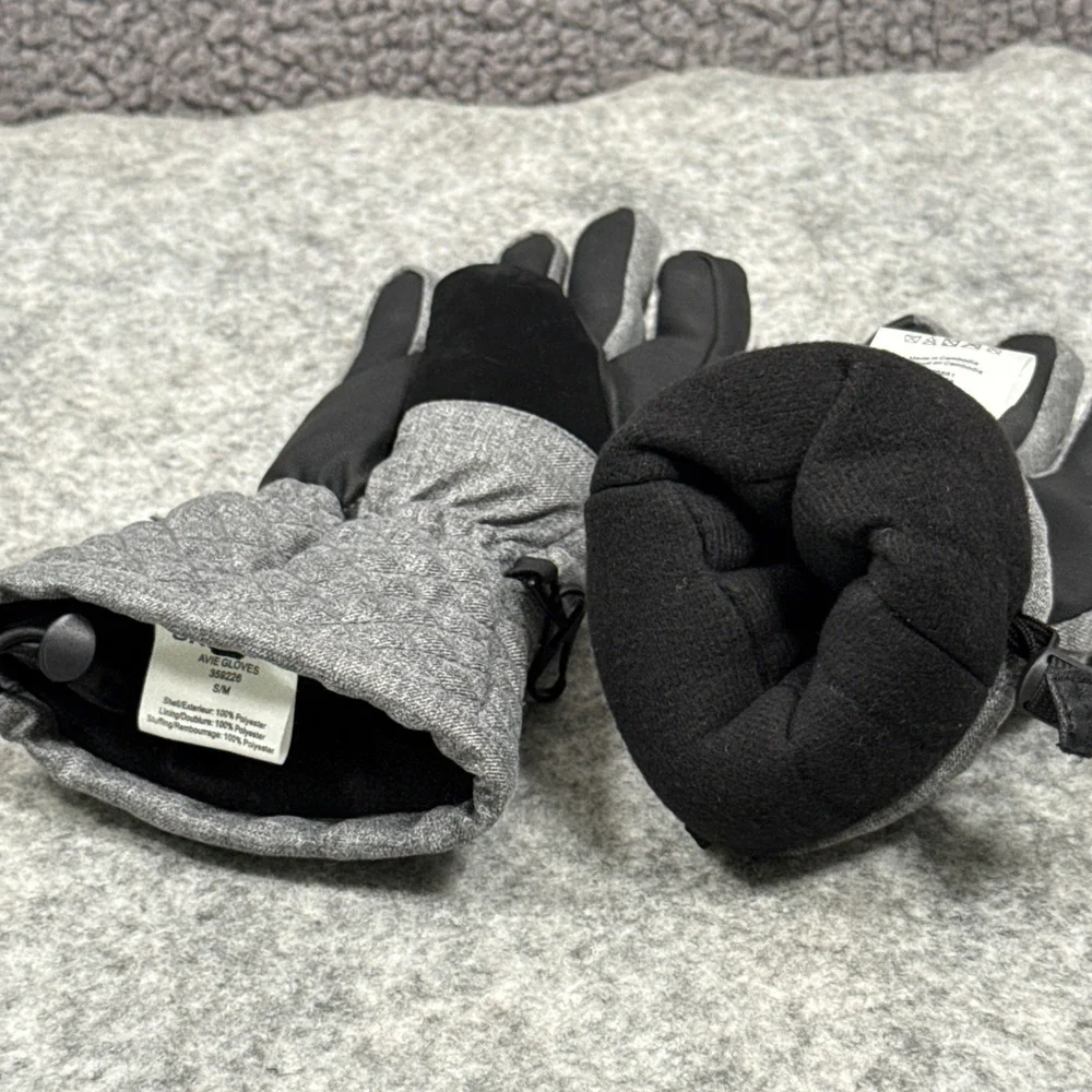 O'Neill Avie Gloves Gray Quilted Waterproof Winter Ski Snowboard S/M 359226